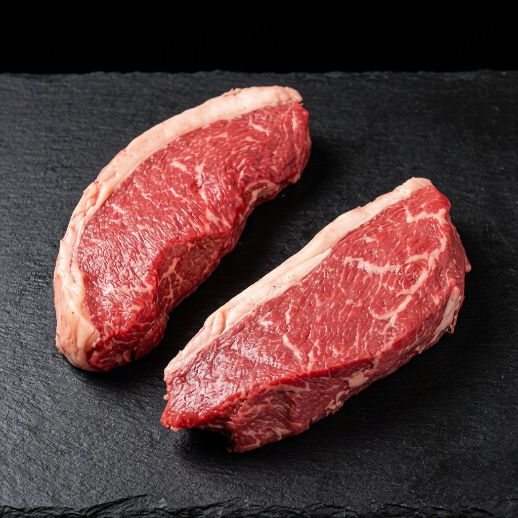 Black Angus Picanha halal UK supplier on dark slate