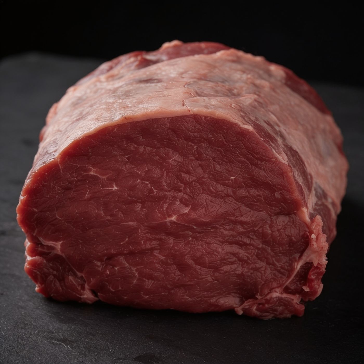 Black Angus Silverside halal UK supplier on dark slate