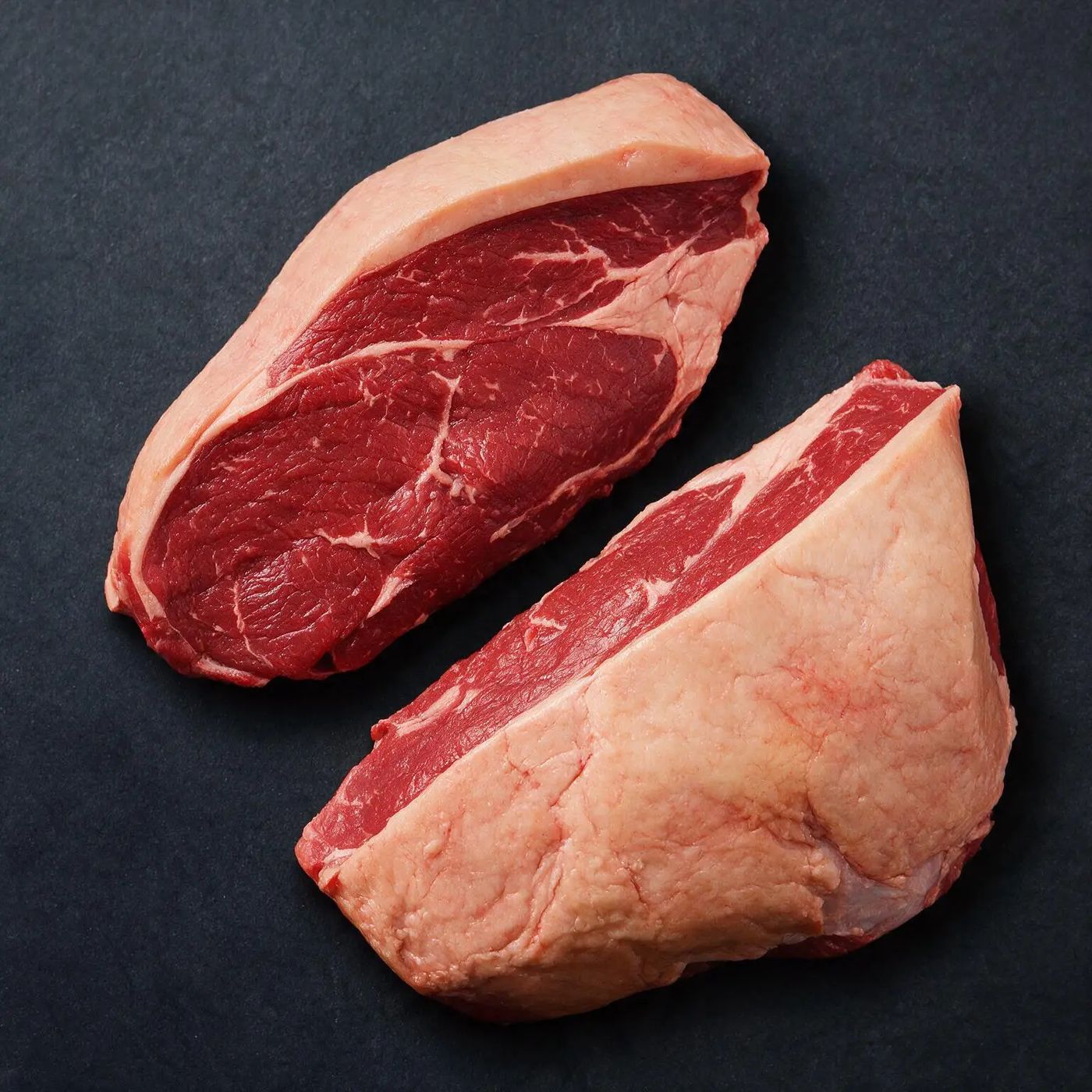 Black Angus Rump halal UK supplier on dark slate