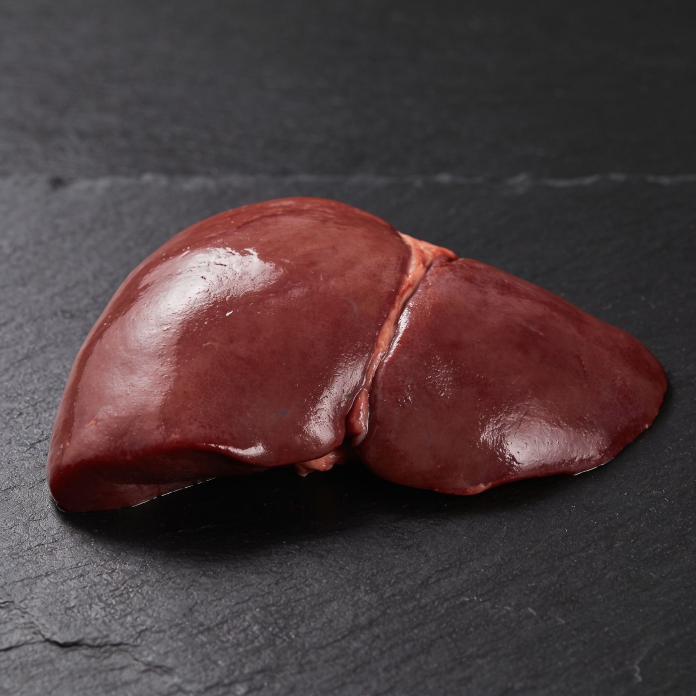 beef liver halal UK supplier on dark slate